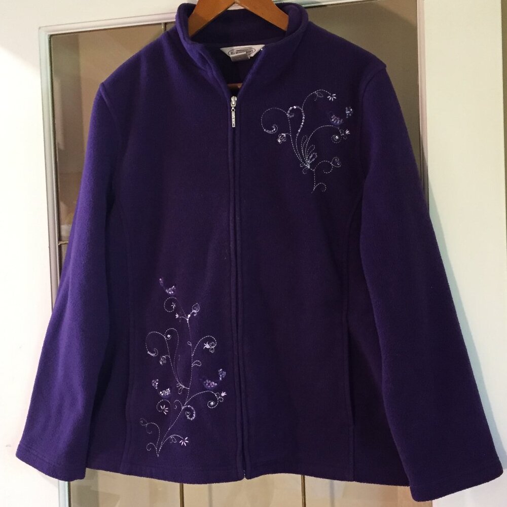 Northern Reflections Full Zip Embellished Fleece Jacket
